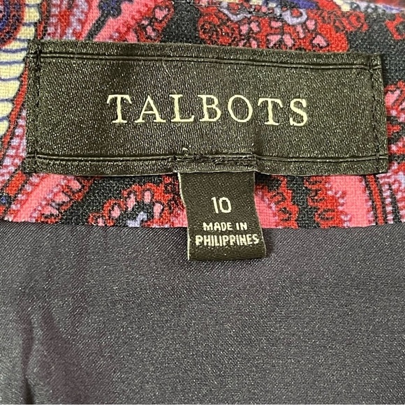 Talbots Paisley Pencil Skirt size 10 - Picture 5 of 11
